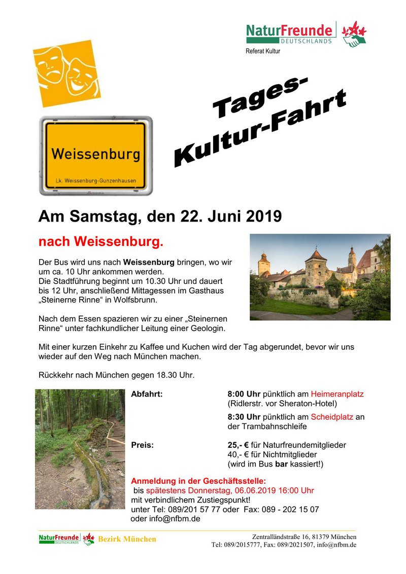 Tageskulturfahrt nach Weissenburg